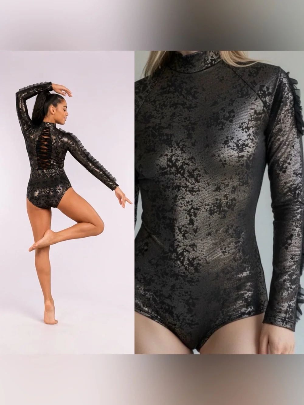 Revolution Tenth House Dance leotard dark goth edgy rock TH22039 PA XSA adult